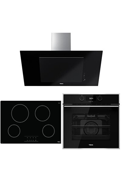 Teka Siyah Ankastre Set (HLB 840 SS BK -TB 770- DVT 98660 TBS BK)