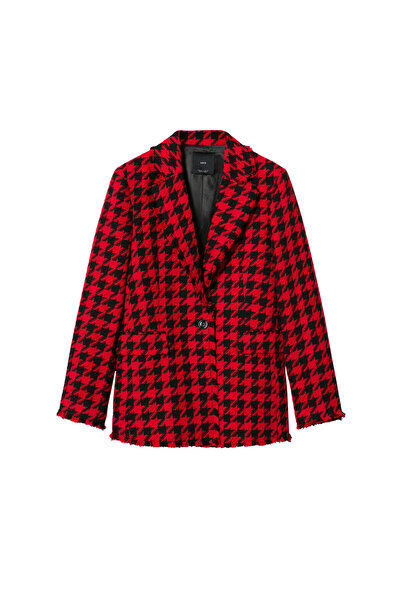 MANGO Woman Kırmızı Kadın Blazer Ceket 37066316