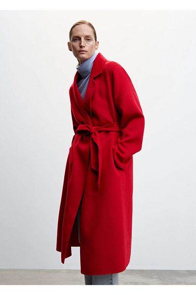 MANGO Woman Piros női kabát47040057