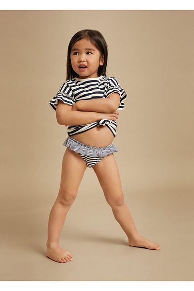 MANGO Kids Baby Girl Navy Blue Bikini Bottom - 27026327