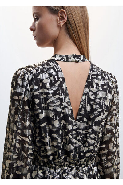 MANGO Woman Siyah Kadın Elbise  37019086