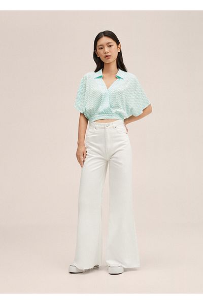 MANGO Kids TURQUESA-Bluse