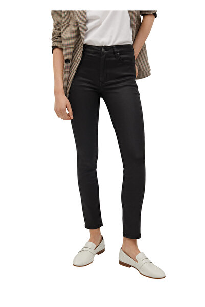MANGO Woman Siyah Kadın Pantolon  77094378