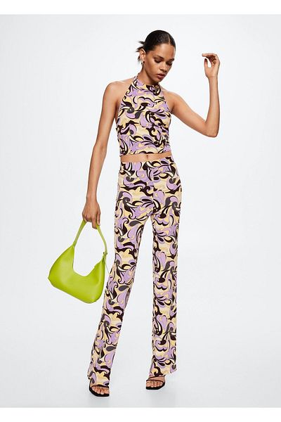 MANGO Woman Geanta de umar dama Lime - Model 37041501