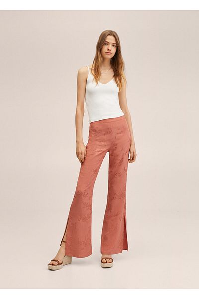 MANGO Kids Girl's Colorful Brown Trousers