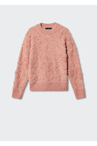 MANGO Woman Pembe Kadın Kazak  47001309