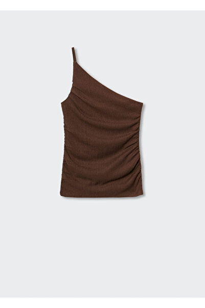 MANGO Woman Καφέ Γυναικείο Μπουστάκι 37037763