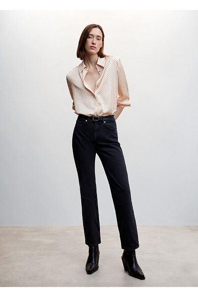 MANGO Woman Παστέλ ροζ γυναικείο πουκάμισο47043254