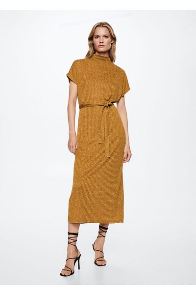 MANGO Woman Rochie de damă culoare muștar37035814
