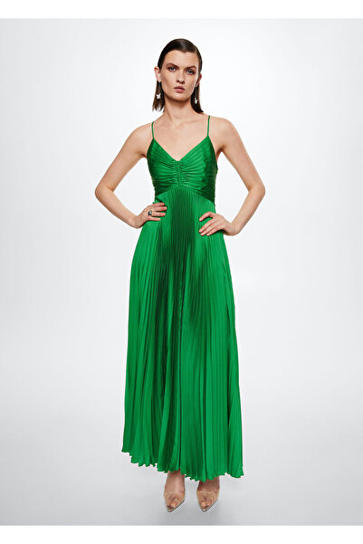 MANGO Woman Yeşil Kadın Elbise  37051287