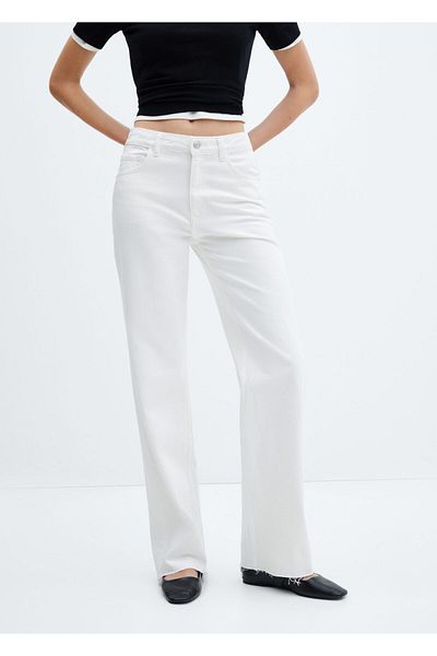 MANGO White Women's Trousers57040306