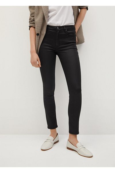 MANGO Woman Black Women's Pants77094378
