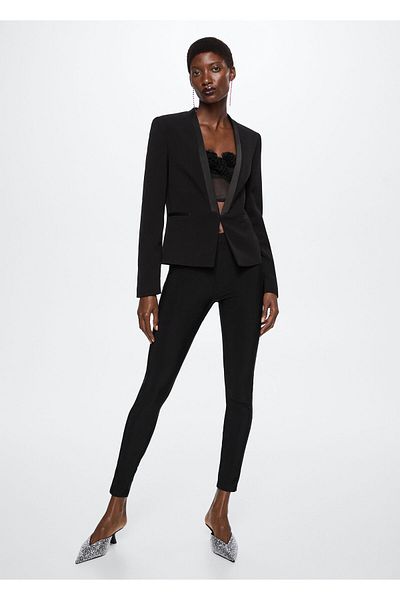 MANGO Woman Black Women's Blazer Jacket37029806