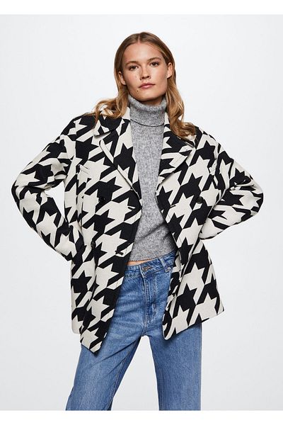 MANGO Woman Palton de damă Off-White37036719