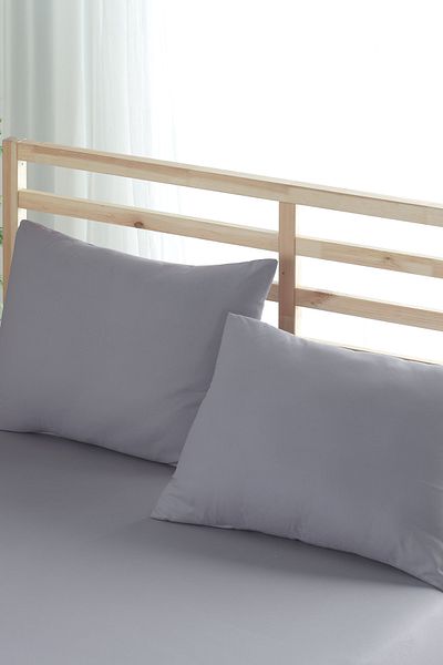 Formeya Graues 2-teiliges Vakuumkissen-Set - Außenstoff 50x70 cm
