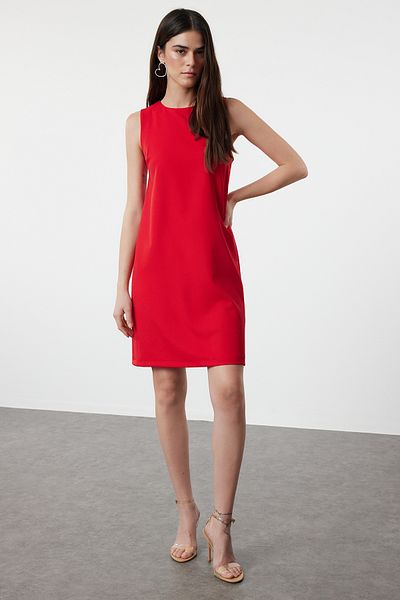 Trendyol Collection Egyenes szabású piros ruha - TWOSS19FG0063