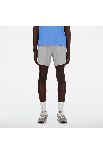 New Balance Sport Essentials Heathertech Short 7" ATHLETIC GREY HEATHER Short