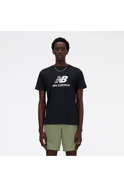 New Balance Sport Essentials Logo-T-Shirt – Schwarz, Kurzarm-Oberteil