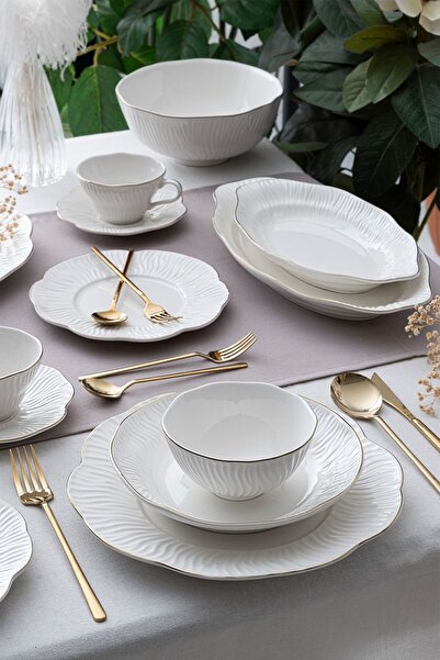 ACAR Alina Gold 6 Kişilik 39 Parça Yemek Takımı
