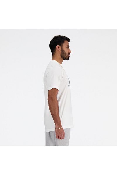 New Balance Sport Essentials Logo T-Shirt - WHITE S/S Top