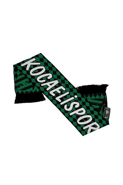 Cix Spor Kocaelispor Licensed Tile Woven Scarf Green-Black