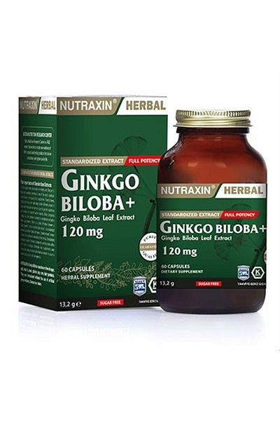 Nutraxin Ginkgo Biloba - 120 Mg 60 Cap Product