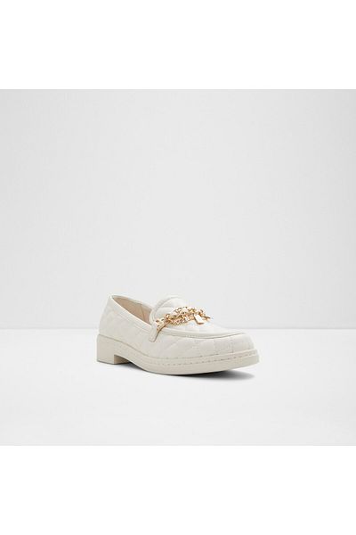 Aldo Waris White Loafers For Women