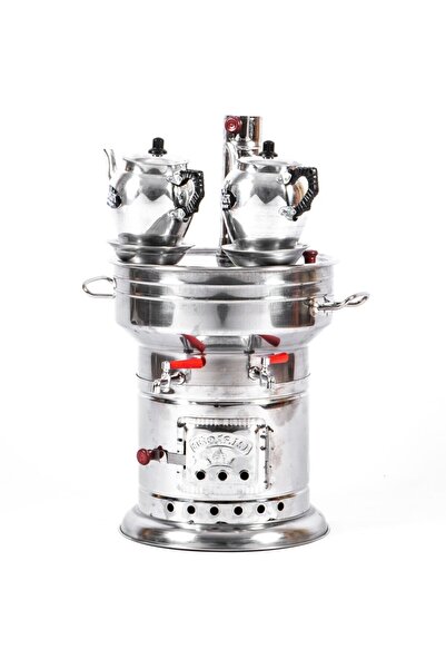 METEHAN MANGAL SOBA Semaver 2 Adet Alüminyum Demlik 12 Litre