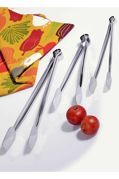 Abant Stainless Steel 3-Piece Luxury Grill Tongs Set - (28-33-38) Cm