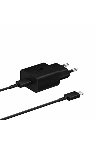 Samsung Smsung Hızlı Şarj Adaptörü (USB Type-C 15 Watt) EP-T1510 Veri Kablosu...