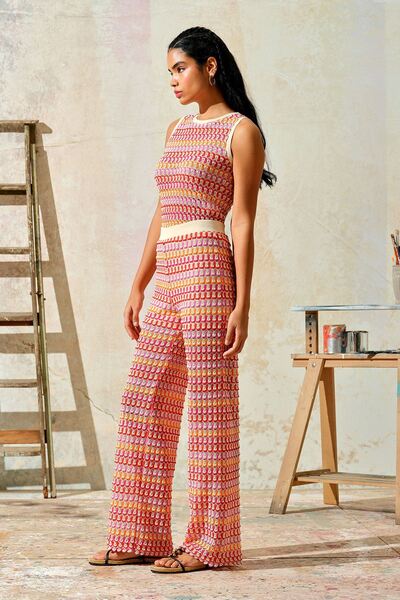 UPGRADE Фуксія кольорові штани - Деталі переходу