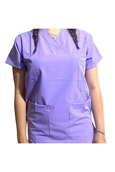 kardent Cerrahi Doktor Hemşire Diş Hekimi Veteriner Lila Forma Tek Üs