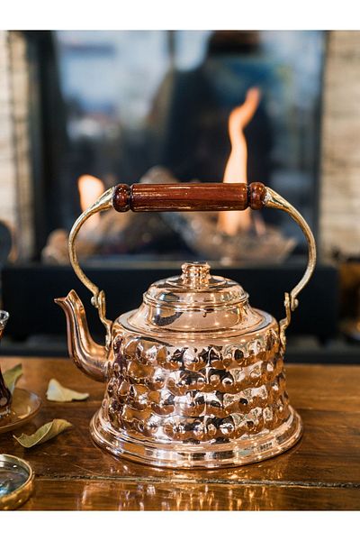 Bakır Concept COPPER COOKER EMBROIDERED MARAŞ MODEL BRIGHT COLOR