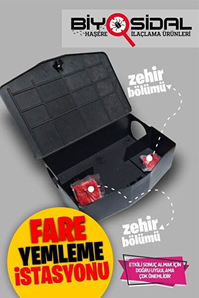 Bayer Kullanıma Hazır Fare Istasyonu Zehri Içerisinde Fare Kapanı 2 Adet