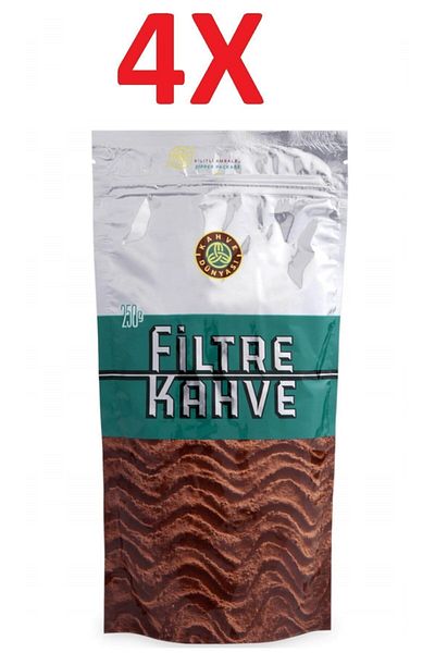 Kahve Dünyası Special Thresher Filter Coffee 250 Gr X 4 Pieces Special Non-Breathable Ziplock Bag