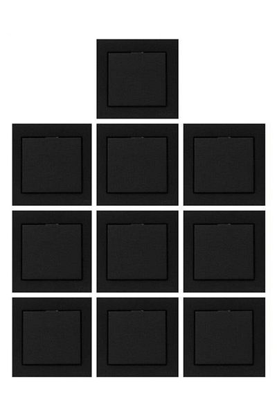 Gözde aydınlatma Ovivo Grano Black Switch Economic Pack of 10