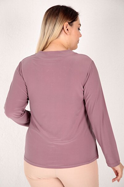 AfifeCOLLECTİON Stylish Wedding Mother's Blouse with Sparkling Stone Detail