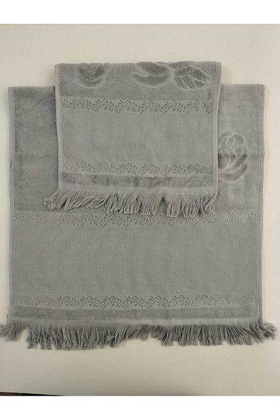 HMZ FiestA Mother Daughter Etam's Embroidered Small Large Towel - Fringed Embroidered (50x90,30x50)