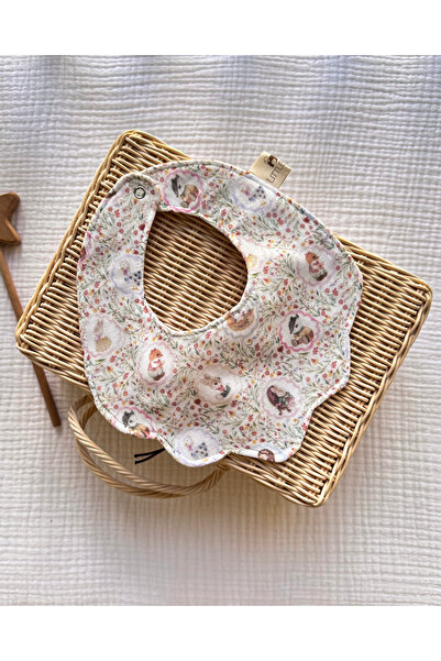 Little Dude Organik Pamuk Çift Taraflı Alezli Müslin Önlük