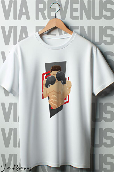 Vordevia Bela Oversize kroj T-shirt - Bokser Štampano