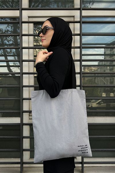 feinas Gray Cloth Bag - From (35x40cm)