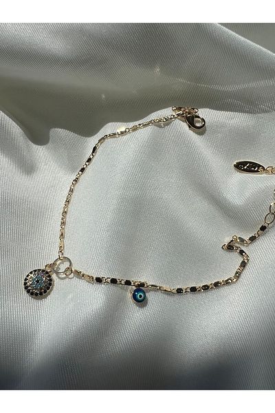 Butik Gold Evil Eye Steel Ankle