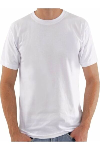 classy moda Λευκό μπλουζάκι Oversize Single Jersey - Crew Neck, κοντό μανίκι