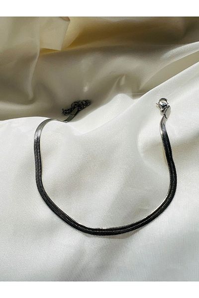 Butik Italian Chain Anklet Steel Mini Stone - Colored and Dangle
