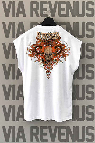 Vordevia Pobednička bela sportska majica - leđa Štampano , bez rukava