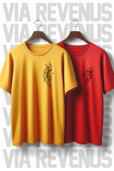 Vordevia Lion Printed Oversize Lover Combination - Valentine's Day and Birthday Gift