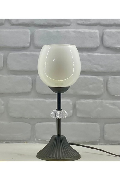 365GUNSERİSONU نموذج توليب معدني أسود مخروطي - مصباح طاولة عاكس الضوء ذو قبعة...