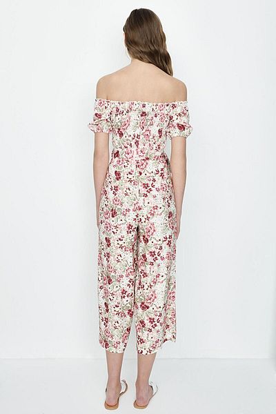 Select Moda Women's Floral Print Jumpsuit