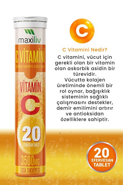 Maxiliv C Vitamini Efervesan 2'li set