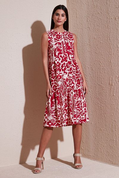 Lela Rochie fără mâneci cu model Regular Fit ROCHIE5865731